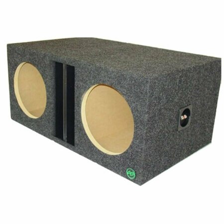 AUDIO ENHANCERS 12 in. Diamond Design Slot Carpet Subwoofer Enclosure AECDA212C